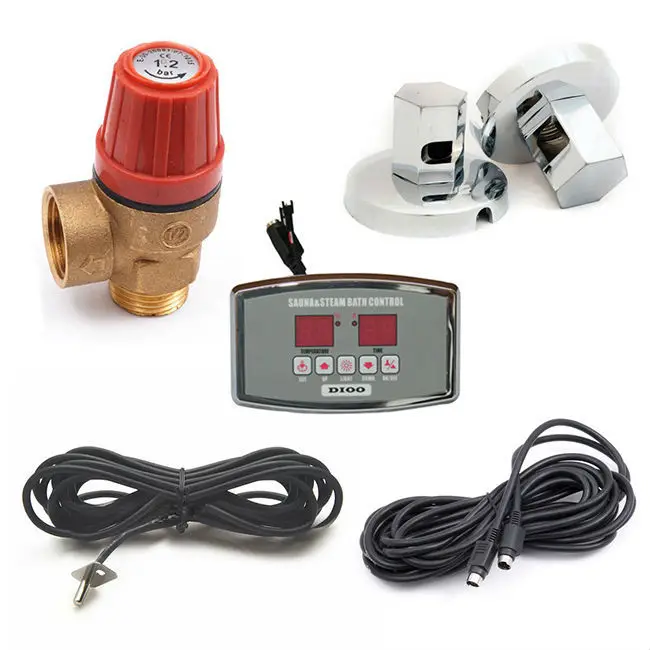  Free shipping 9KW 380-415V HOME SPA SAUNA STEAM SHOWER BATH GENERATOR STEAM HEAD AROMA OIL RESERVOI