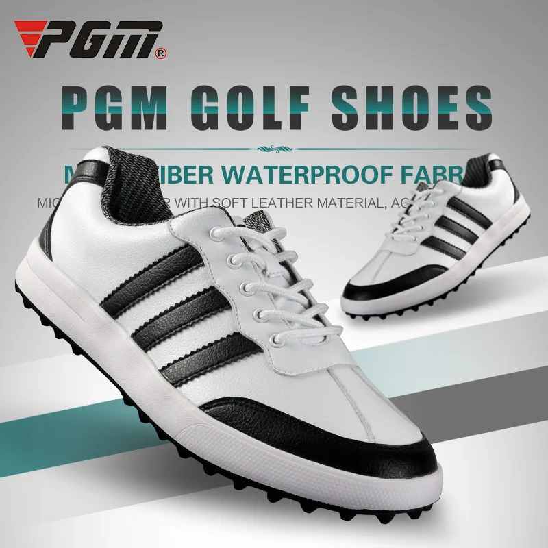 Genuine XZ021 PGM White Black Kahaki Men Golf shoes Soft waterproof