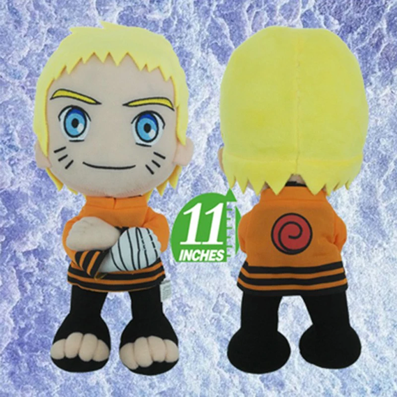 

Naruto-Boruto Newest Style Dolls Uzumaki Boruto & Naruto PP Cotton Material Stuffed Toys Birthday Gift 28-30CM