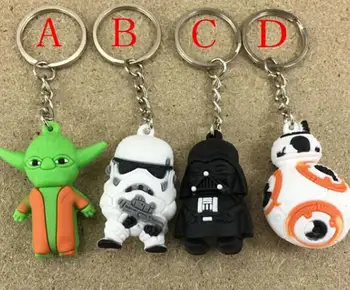

250 pcs Cartoon PVC Silica gel Key Chain pendant For Best Gift W888