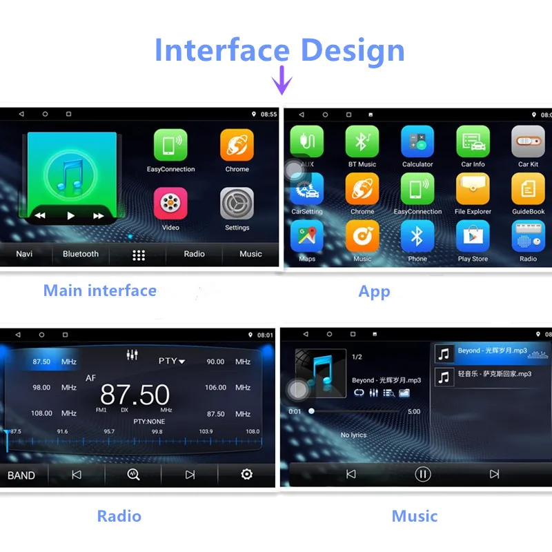 Discount 2 din Octa Core RAM2G+ROM32G Car Android8.1 radio Player  for toyota vios 2014 with stereo radio BT  WIFI FM Map Music Video 29