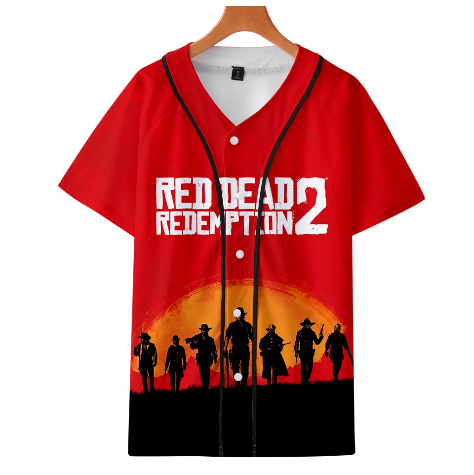 

Fashion Cool style 3D RED DEAD REDEMPTION Casual T-shirts Women/men Clothes Short Sleeve Baseball T-Shirts Free Shipping