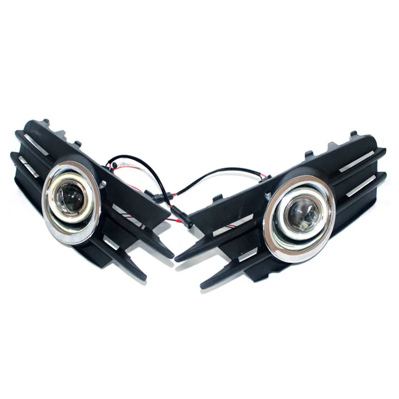 EeMrke светодиодный DRL ангельские глазки для Volkswagen Scirocco 2008~ 2013 Противотуманные фары H11 55 Вт галогенный светодиодный комплект дневных ходовых огней