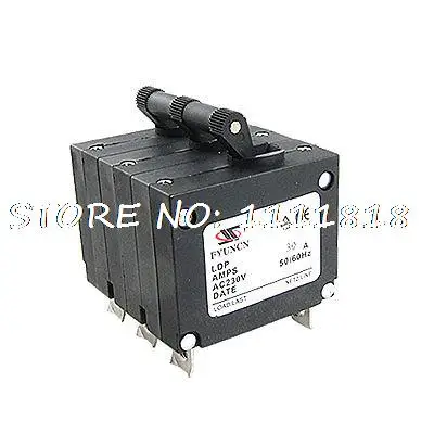

AC230V 30A 3 Pole MCB Mini Circuit Breaker 6 Terminals