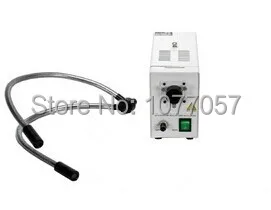 

Best sale,24v 150W Fiber cold Light source with dual gooseneck fiber ,used for microscopes illumination