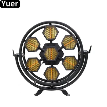 Goedkoop Nieuwe Muziek Podium Verlichting 7X60W Led Retro Flash Licht DMX512 Professionele Versieren Disco Dj Party Bar Stage lamp Nachtlampje