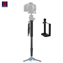 Manbily A-222 Portable Professionnel DSLR Caméra Voyage Monopode Trépied Vidéo Manfrotto 165 cm pour Canon Nikon Sony DV Téléphone