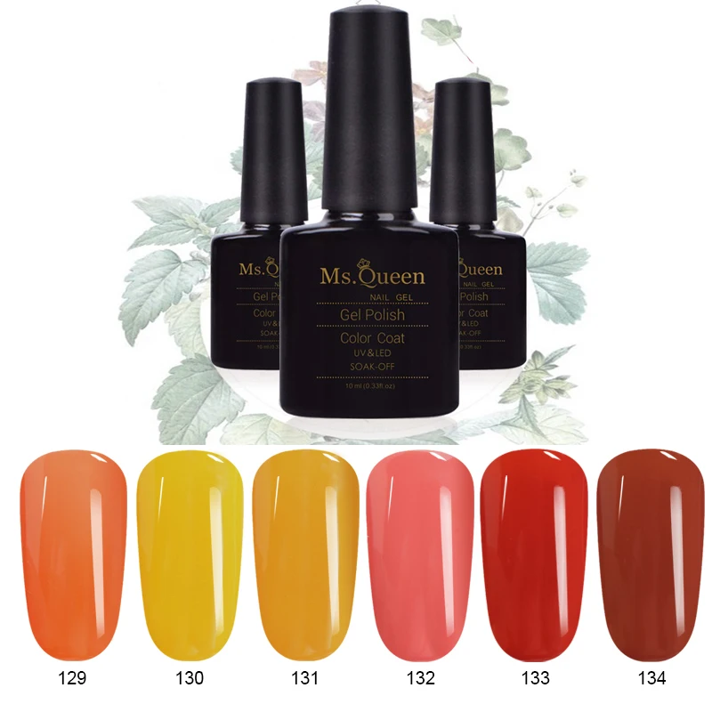

Ms Queen Gel 1 10ML Semi-permanent 30 Colors UV Gel Nail Polish Lacquer Pure Color 01-30 Nail Glue Soak Off Hybrid Gel Varnish