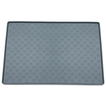 

Silicone Pet Feeding Mat - Waterproof, Splash Proof Placemat Raised Edges - Lightweight Easy to Clean - Anti-Skid, Safe Dogs,