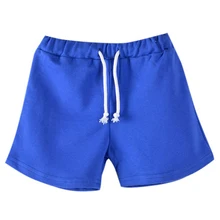 MACH/Новинка; модные летние пляжные штаны для мальчиков; детские брюки; красивые шорты ярких цветов для девочек(синий цвет