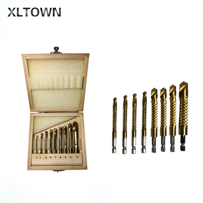 XLTOWN 9pcs HSS straight shank high speed steel multi function sawtooth