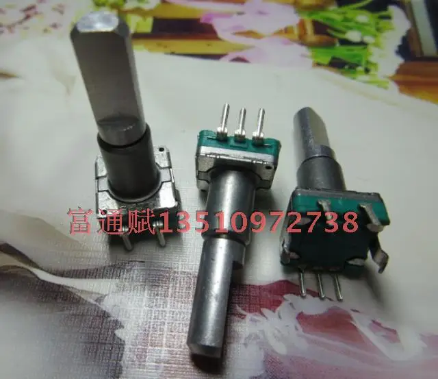 

[VK] Japan ALPS import encoder code switch 360 degree turn EC11-30 15 pulse 25mm half shaft switch