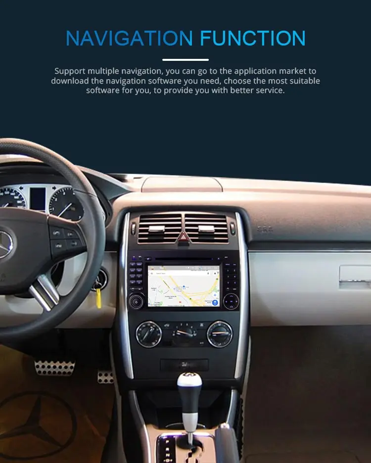 Best JDASTON 2 Din Android 9.0 AutoRadio Car DVD GPS Head unit for Mercedes Benz B200 B Class W169 W245 Viano Vito W639 Sprinter W906 2