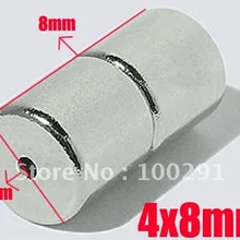 500 шт./лот 4x8 мм Половина 4x8 мм полный размер Магнитная застежка Jewely выводы