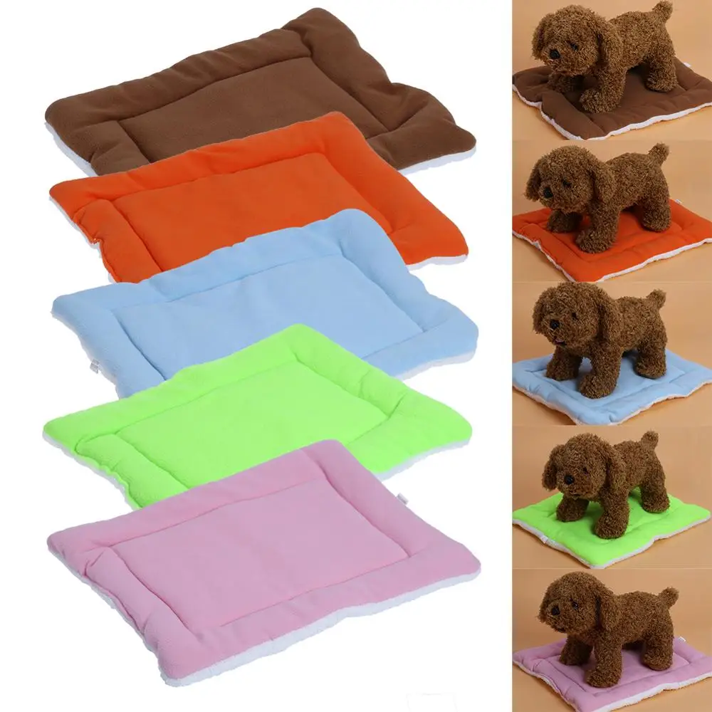 Warm Soft Fleece Pet Dog Cat Bed Mats Cushions Indoor Air Conditioning