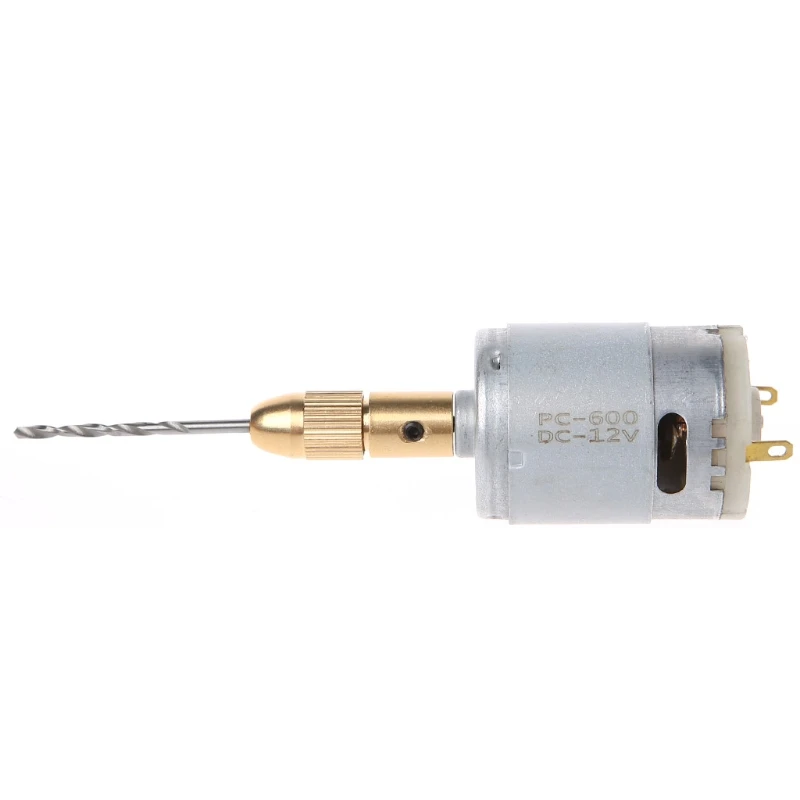 Mini Electric Hand Drill Small 12V Motor + 0.5-3.0mm Twist Drill Bit Rotary Tool Mini Electric Hand Drill Small 12V Motor + 0.5-3.0mm Twist Drill Bit Rotary Tool
