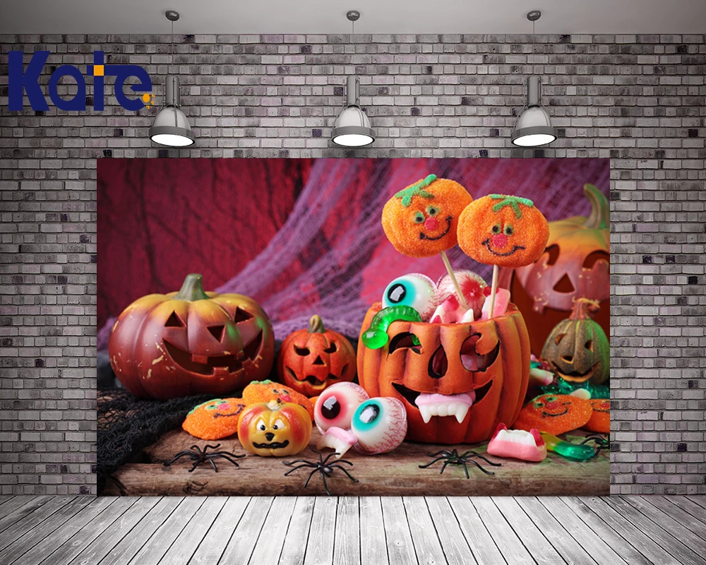 

Kare Halloween Backdrop Photography Cute Pumpkin Background For Children Photo Studio Backdrops Digital Printing