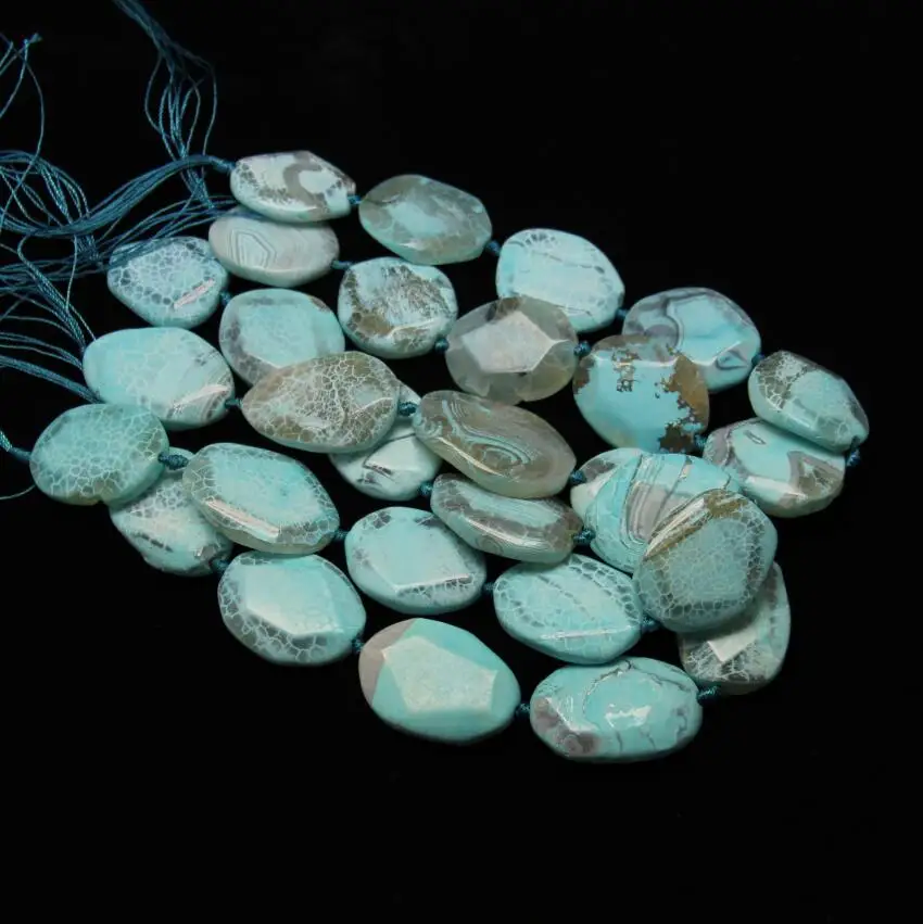 4 color choice,9pcs/str Large Faceted Achate Slab Beads Drilled Pendants Jewelry,Natural Dragon Veins Stones Cut Slice Necklace