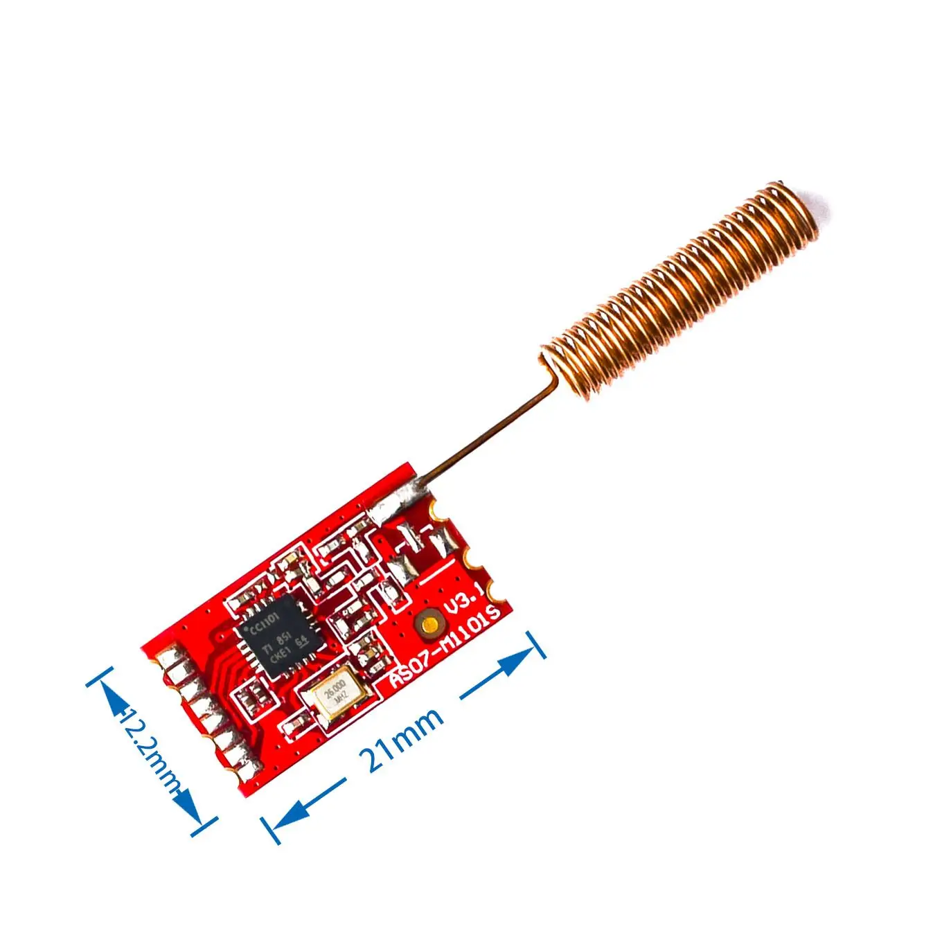 

433M CC1101 10mW Wireless Sender Receiver Module NRF905/SX1212/SI4432