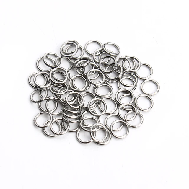 Unids/lote de anillos de lazo de acero inoxidable, varios tamaños, anillo de salto abierto de 3, 4, 5, 6, 7, 8 y 10mm, conectores para materiales de joyería DIY F3703, 200 Unids/lote de anillos de lazo de acero inoxidable, varios tamaños, anillo de salto abierto de 3, 4, 5, 6, 7, 8 y 10mm, conectores para materiales de joyería DIY F3703, 200