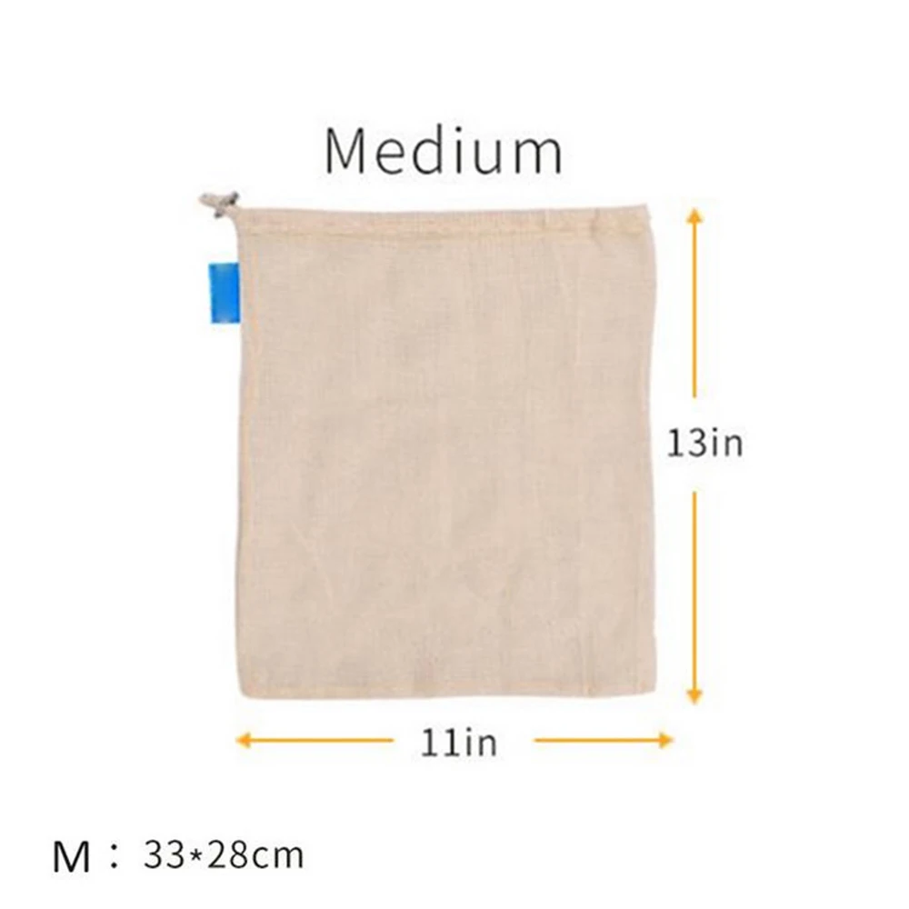 2 шт/набор многоразовые производят сумки хлопок Овощной прибор для хранения фруктов сетки Сумки разное Органайзер с кулиской для кухни