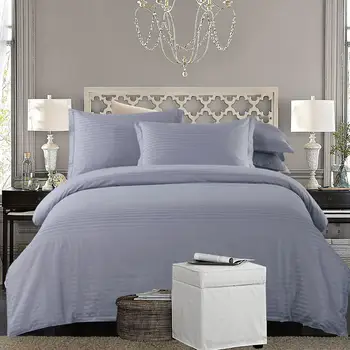

Cotton White Grey Nordic Bedding Set Twin Full Queen King size Hotel Duvet cover Bed set Bed/Fitted sheet set parrure de lit