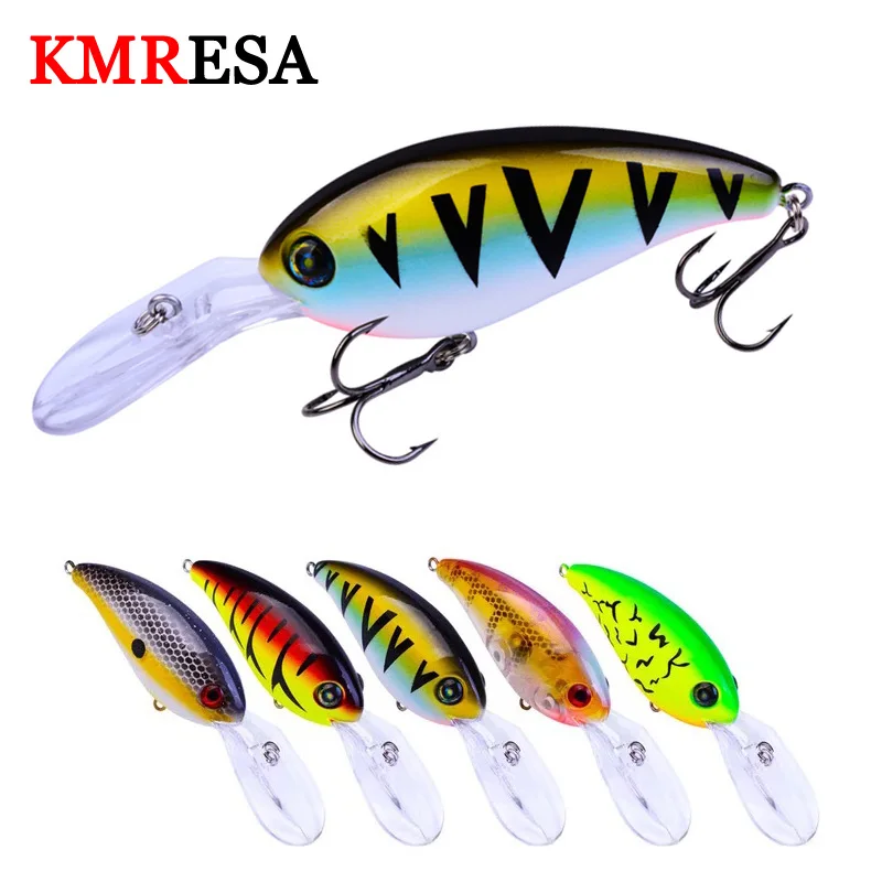 KMRESA 1 шт. Crankbait 10 см 14 5 г Рыбалка качающийся искусственный Crank Bait Бас Приманка Щука