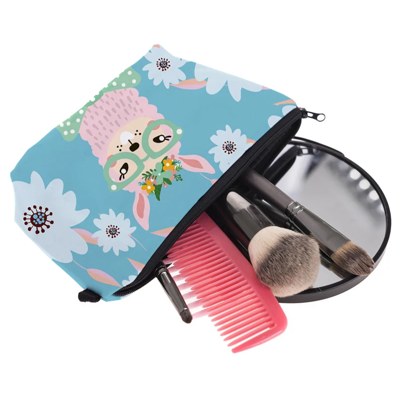 Jom Tokoy Cosmetic Organizer Bag Make Up Printing Llama Cosmetic Bag Fashion Women Brand Makeup Bag Hzb936