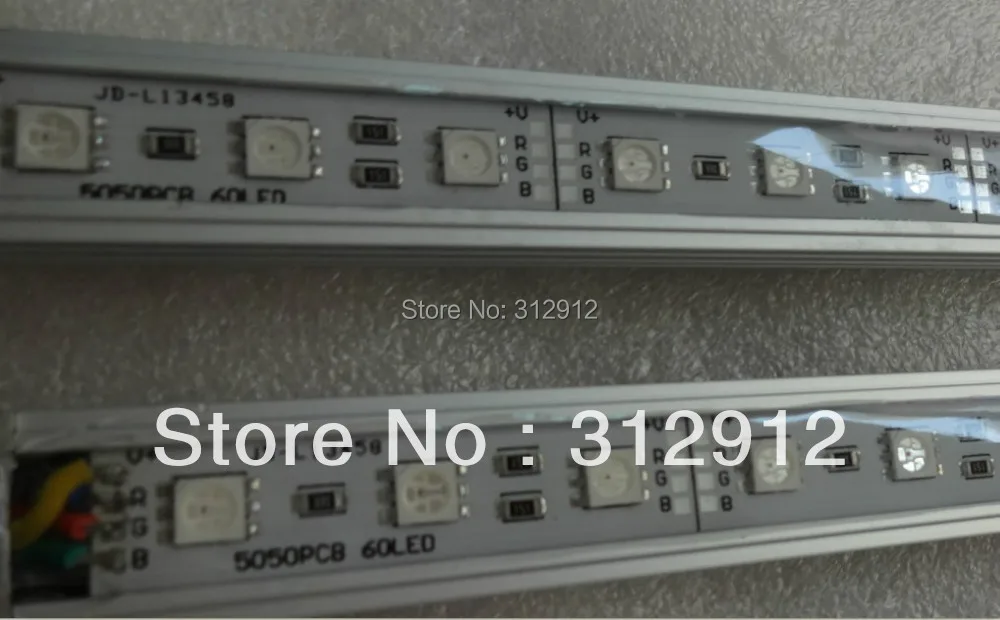 

IP68 Aluminum Led RGB color Rigid Strip;60leds,1m long;DC12V input