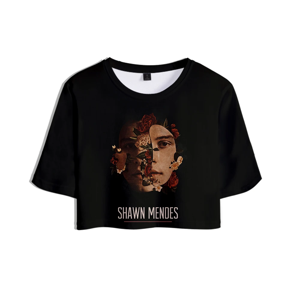 

2019 singer Shawn Mendes album Illuminate Handwritten Tops Girl t-shirt Short T shirt Women Sexy Sale Hip hop hot sale Clothes