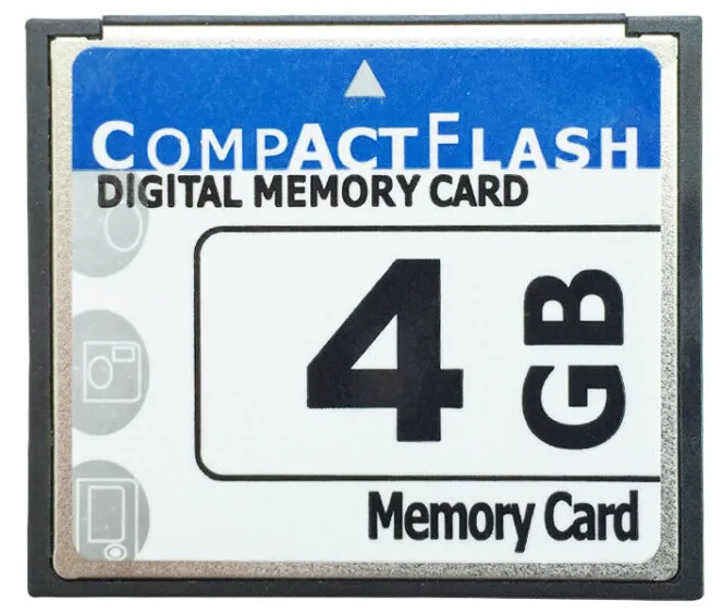 4 Гб CompactFlash карта CF карта памяти+ PCMCIA адаптер Тип II и тип I