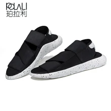 Новинка; модные летние пляжные дышащие мужские сандалии; мужские сандалии из натуральной кожи; мужская повседневная обувь