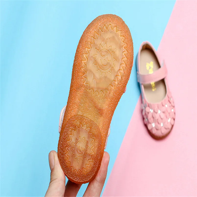 Sandals 2019 new Toddler Baby Girls Children Flower Leather Single Shoes Soft Sole Princess Shoes #4M14 (1)