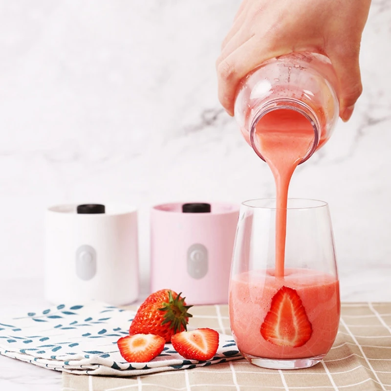 

USB Charging 4 Blade Portable Juicer Smoothie Mixer Orange Juicer Manual Juicer Lemon Fruit 100% Original Healthy Child Life