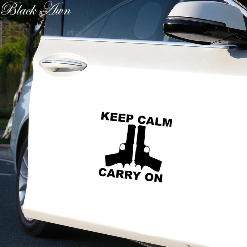 

KEEP CALM AND CARRY ON Funny Car Sticker car Truck Bumper Decal D025