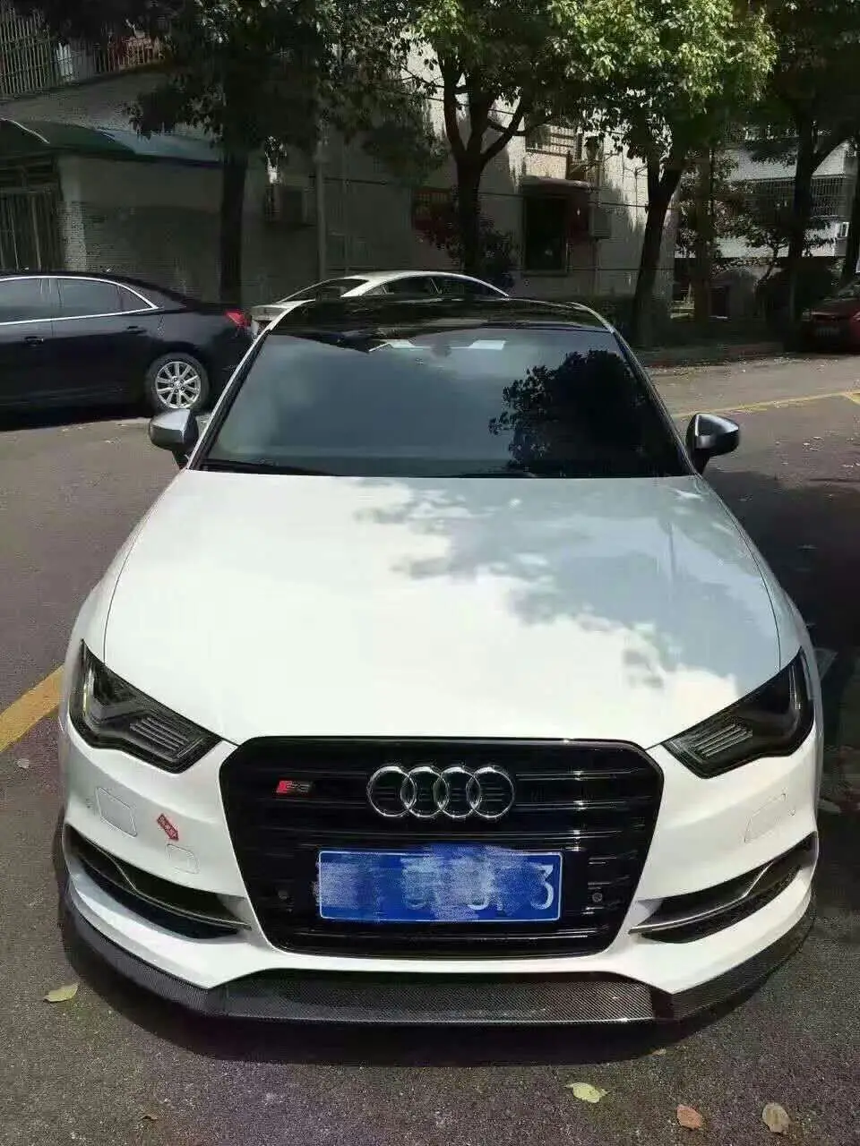 

2014-15 A3 S-line S3 Front Lip Splitter// Carbon Fiber Front Splitter Lip Spoiler For Audi A3 S-LINE S3