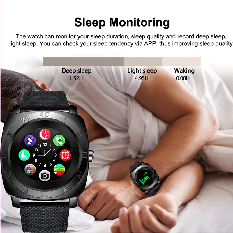 

LIGE New Bluetooth Smart Watch Men Touch Screen Big Battery Support TF SIM Card Camera For Android Phone Smartwatch Reloj Hombre