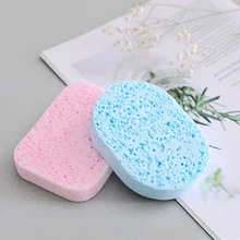 2 шт гладкая губка для очистки лица Уход за кожей мягкий отшелушивающий спонж круглый Очищающая губка для лица моющая губка для отшелушивания