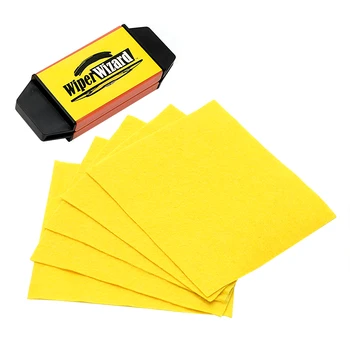 

With 5pcs Wizard Wipes Car-Styling Car Windshield Wiper Wizard Blade Restorer Wiper Cleaning Brush Van Windscreen Cleaner