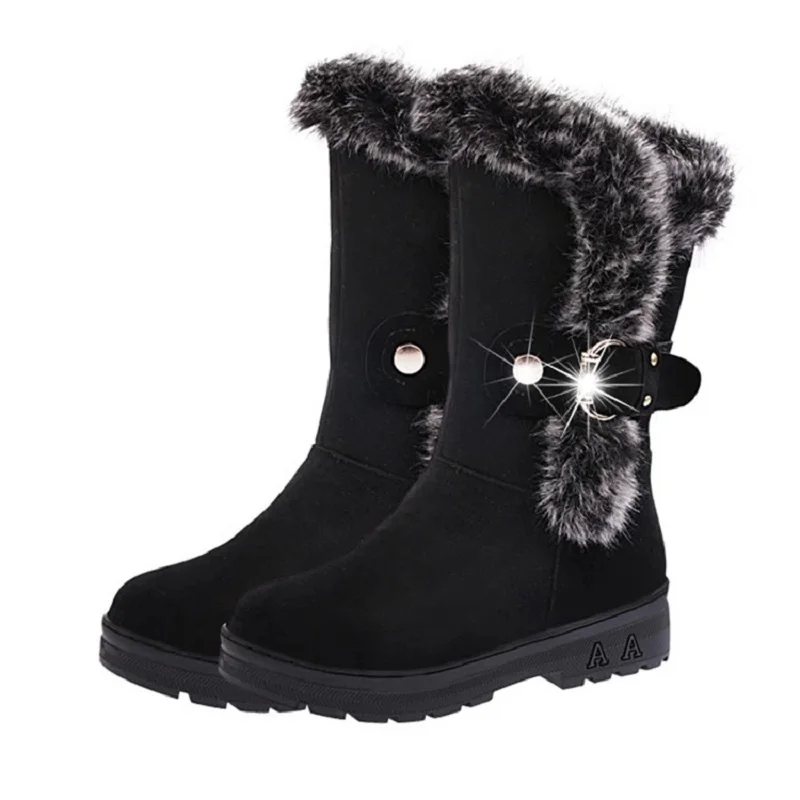 0 : Buy Hot sale winter women snow boots warm round toe comfortable boots female ...