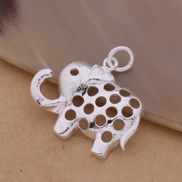 Женское ожерелье с подвеской в виде слона серебряного цвета|necklace resin|necklace
