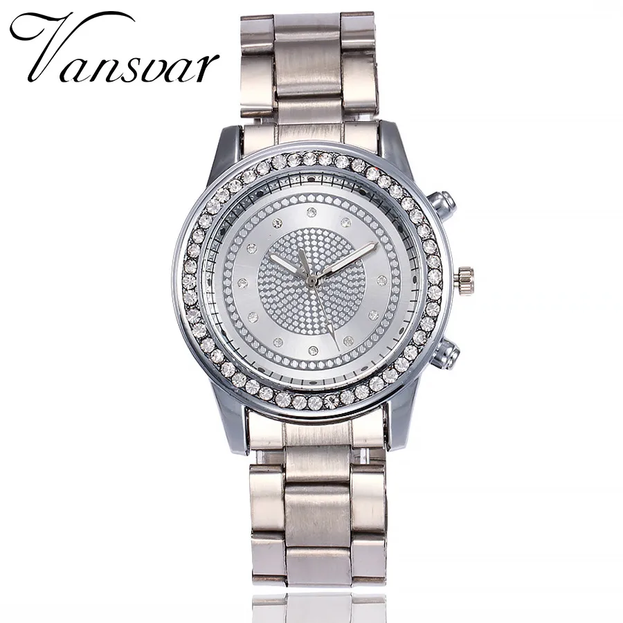 casual quartz stainless steel band marble strap watch analog wrist watch