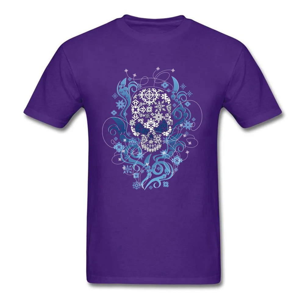Cold Custom Short Sleeve Tops Shirt NEW YEAR DAY O Neck All Cotton Mens Top T-shirts Custom T-shirts Newest Wholesale Cold purple
