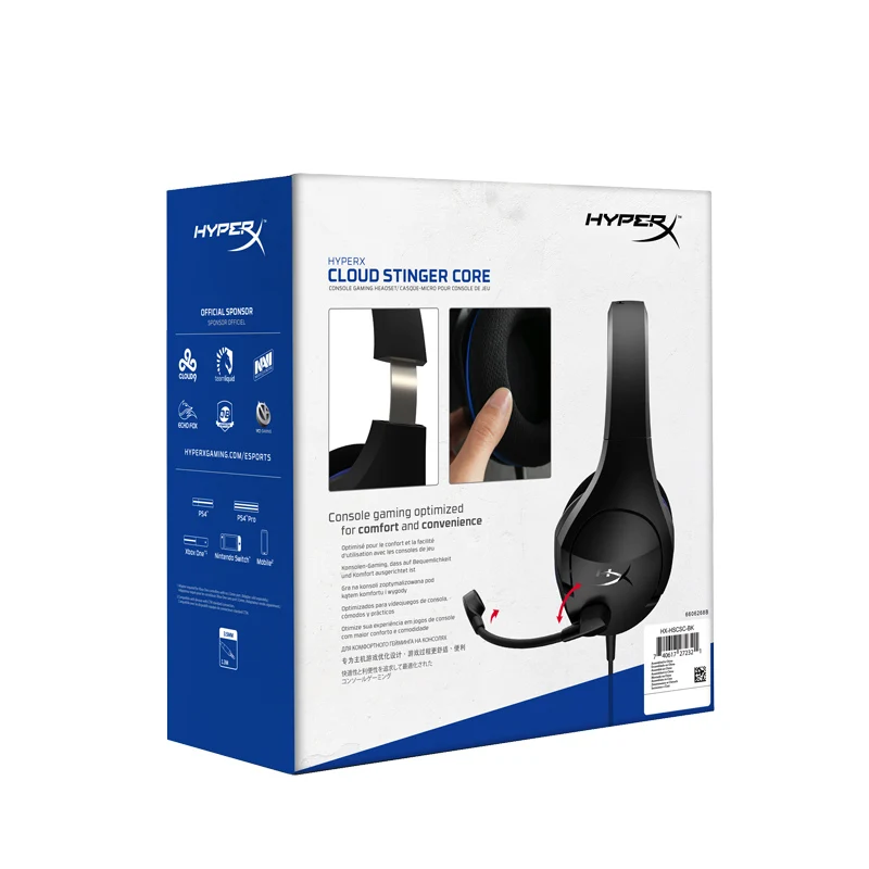 Оригинальный Kingston игровая гарнитура HyperX Cloud Stinger Core с микрофон для PS4 игровой