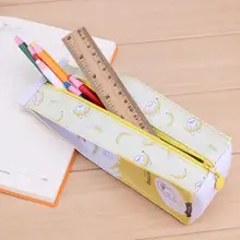 Kawaii мультяшная ручка чехол молочный Дизайн искусственная кожа пенал водонепроницаемый приспособление для хранения школьные офисные канцелярские сумки