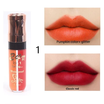 

Sexy Red Lip Tint 6 Colors Waterproof Nude Matte Velvet Glossy Lip Gloss Lip Balm Long Lasting Shimmer Two-tone Liquid Lipstick