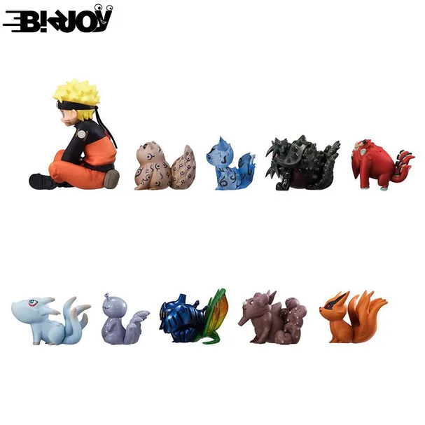10 Unids Set 6cm Naruto Kurama Kyuubi Uzumaki Naruto Que Pase Anime De Dibujos Animados De Pvc Figura De Accion Modelo Juguete Adultos Ninos Decoracion Muneca Aliexpress