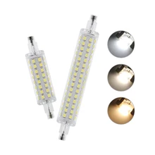 78mm 118mm r7s lâmpada led j78 j118 ac 220v 2835 smd alumínio pcb lamparas spotlight 64 128 leds substituir halogênio projector