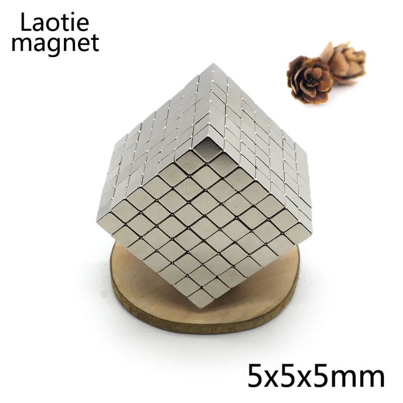 

216Pcs 5x5x5 Block Neodymium Magnet 5mm Magic Magnetic Buck Cube Permanent Super Powerful NdFeB Magnets DIY Puzzle Cubes
