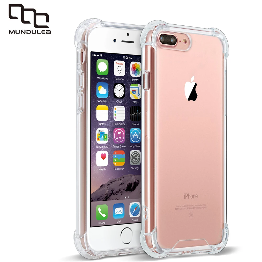 PC + TPU чехол для iphone 6 plus прозрачный 6s Capa 5S SE чехлы телефонов 7 Plus |